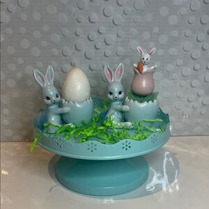 Vintage Japan Napco 🐇🪺Ceramic Easter Bunny Decor